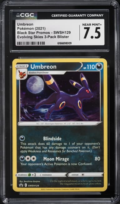 Pokemon Sword & Shield Promo Evolving Skies Umbreon #SWSH129