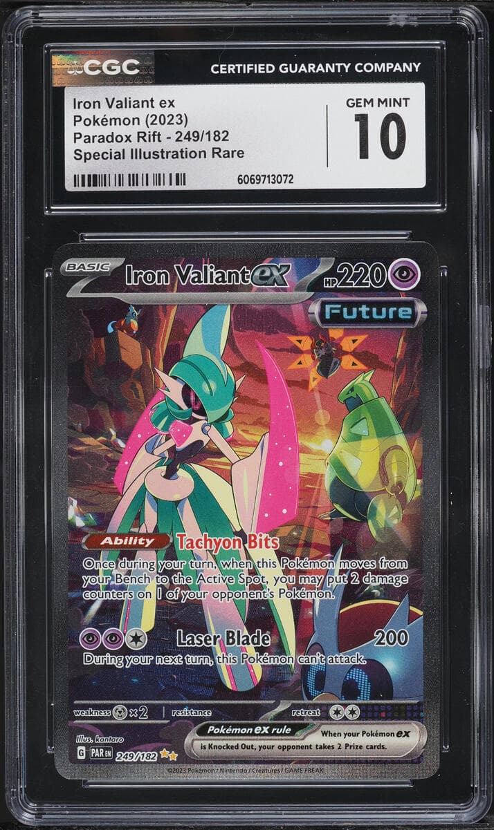 Pokemon Scarlet & Violet Paradox Rift SIR Iron Valiant Ex #249