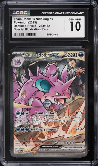 Pokemon SV Destined Rivals SIR Team Rocket's Nidoking Ex #233
