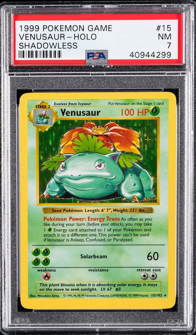 1999 #15 Venusaur-Holo PSA 7 Gam