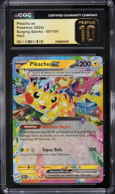 Pokemon Scarlet & Violet Surging Sparks Holo Pikachu EX #57