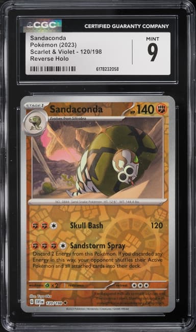 Pokemon Scarlet & Violet Reverse Holo Sandaconda #120