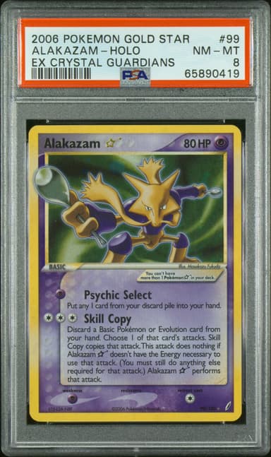 Alakazam-Holo Gold Star