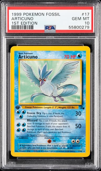 Articuno 1st Edition
