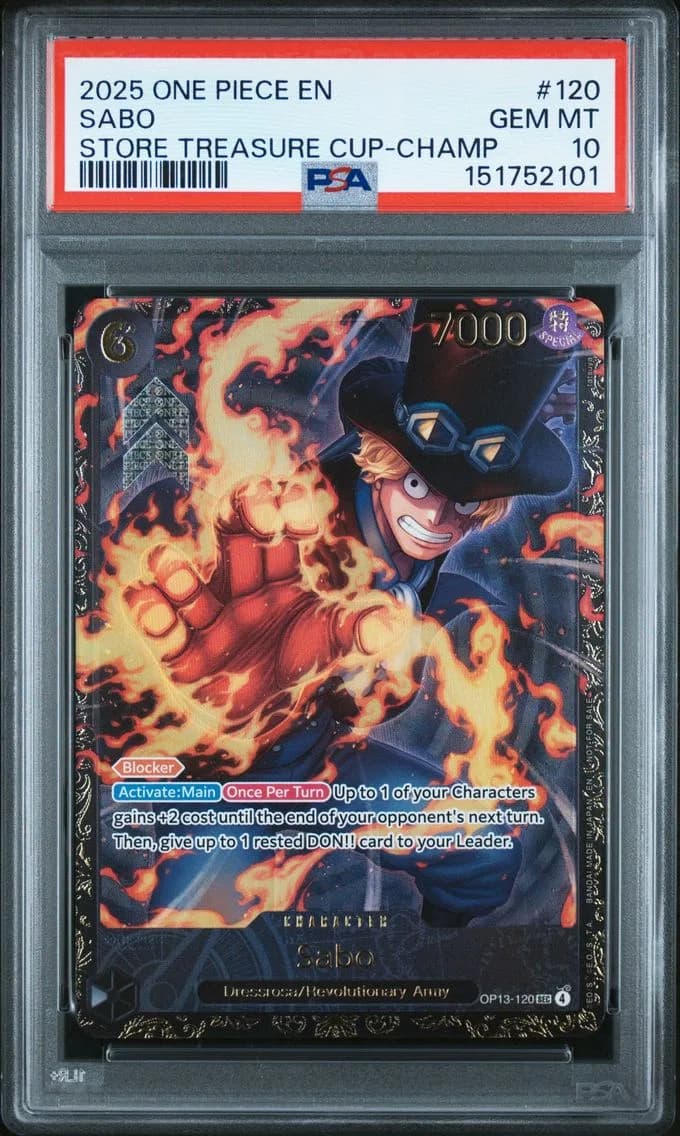 2025 #120 Sabo PSA 10 One Piece 