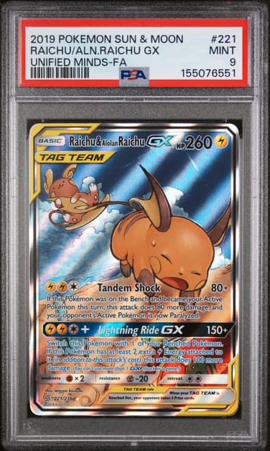 Full Art/Raichu & Alolan Raichu GX