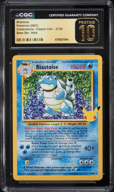 Pokemon Sword & Shield Celebrations Classic Collection Holo Blastoise #2