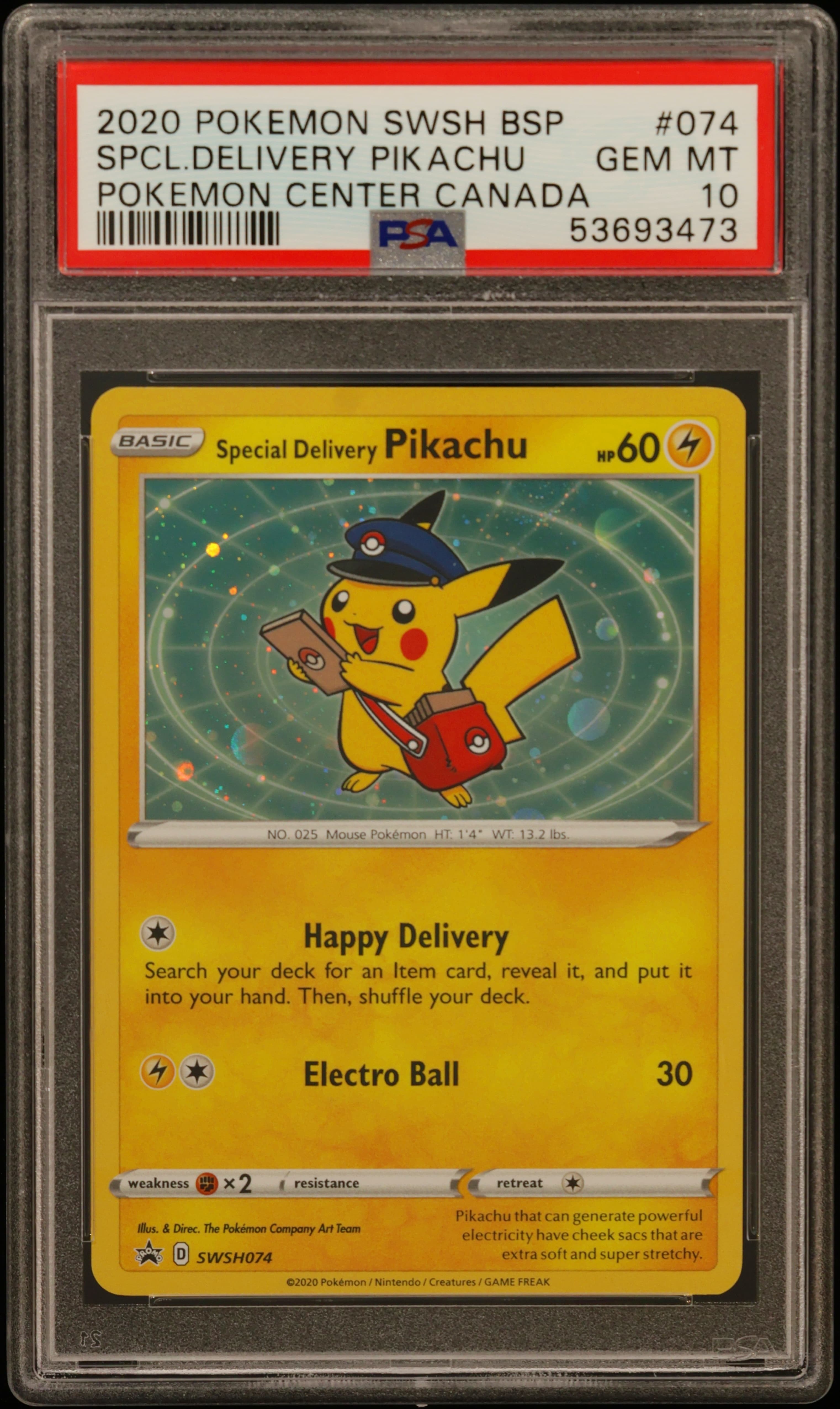 Special Delivery Pikachu-Holo