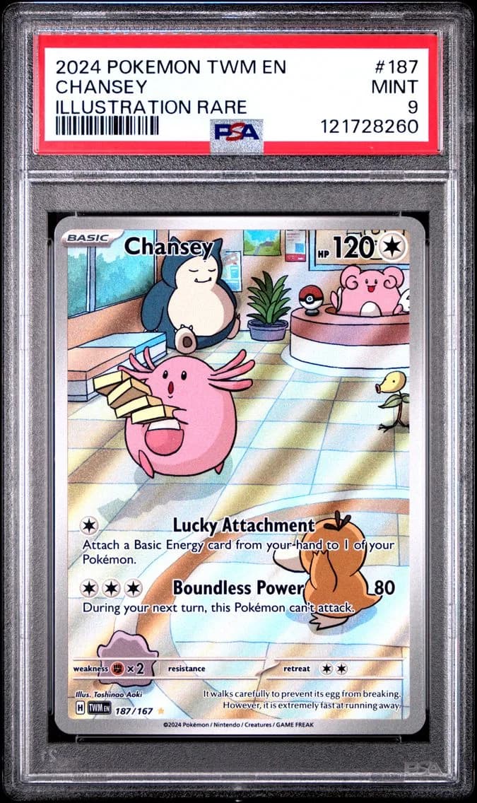 2024 #187 Chansey PSA 9 Twm EN-T