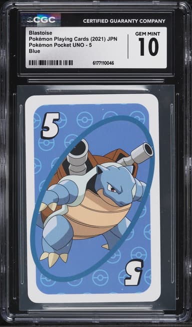 Pokemon Japanese Playing Cards Pocket UNO Blue Blastoise #5