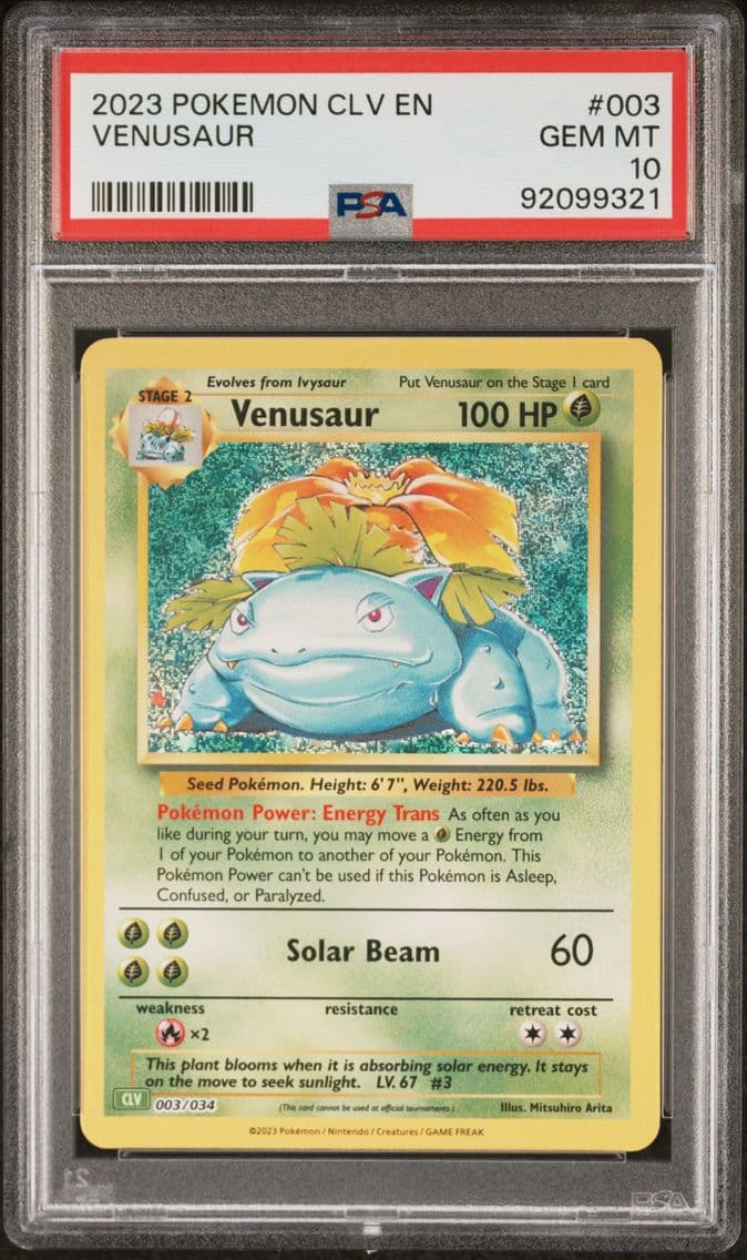 2023 #003 Venusaur PSA 10 CLV-Tr