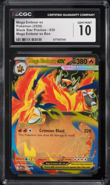 Pokemon Mega Evolution Black Star Promo Mega Emboar Ex #35