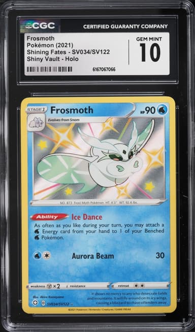 Pokemon Sword & Shield Shining Fates Shiny Vault Holo Frosmoth #SV034