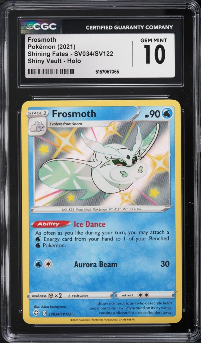 Pokemon Sword & Shield Shining Fates Shiny Vault Holo Frosmoth #SV034