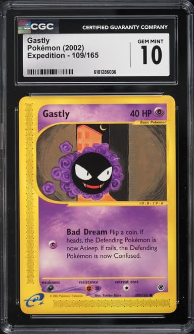 Pokemon Expedition Gastly #109