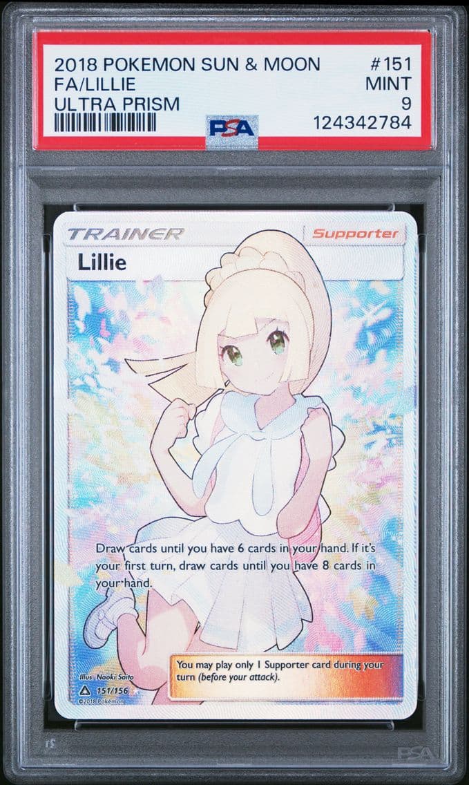 2018 #151 Full Art/Lillie PSA 9 