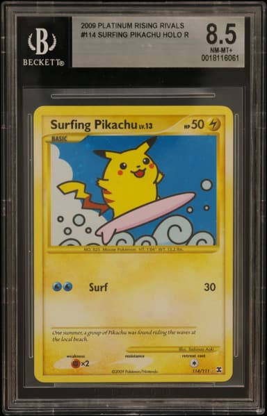 Surfing Pikachu HOLO SCR