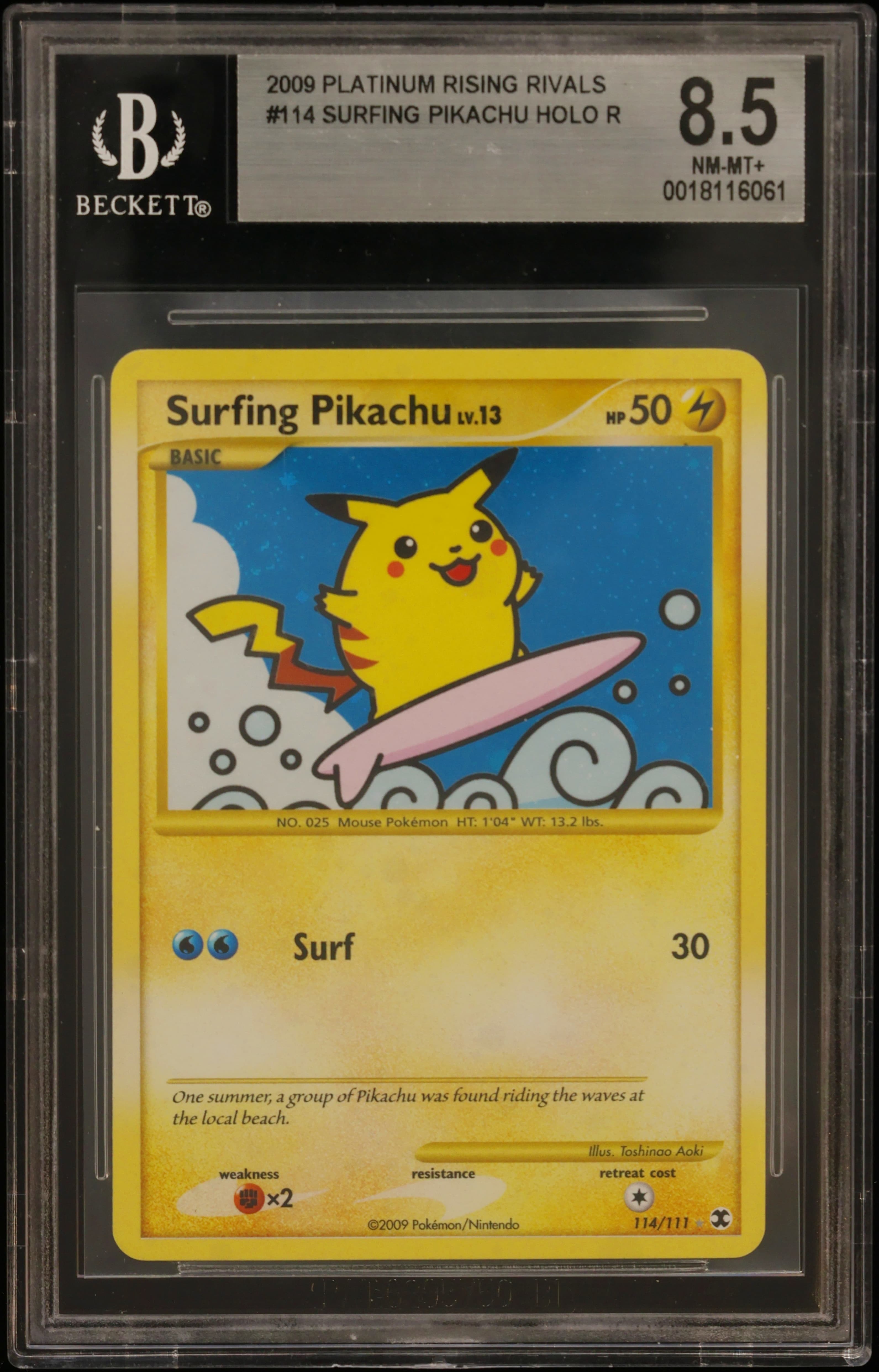 Surfing Pikachu HOLO SCR