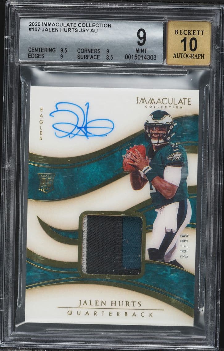 2020 #107 Jalen Hurts BGS 9 Pani