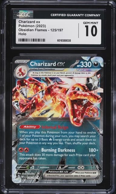 Pokemon Scarlet & Violet Obsidian Flames Holo Charizard Ex #125