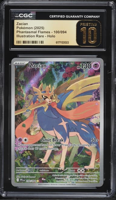 Pokemon Mega Evolution Phantasmal Flames IR Zacian #100