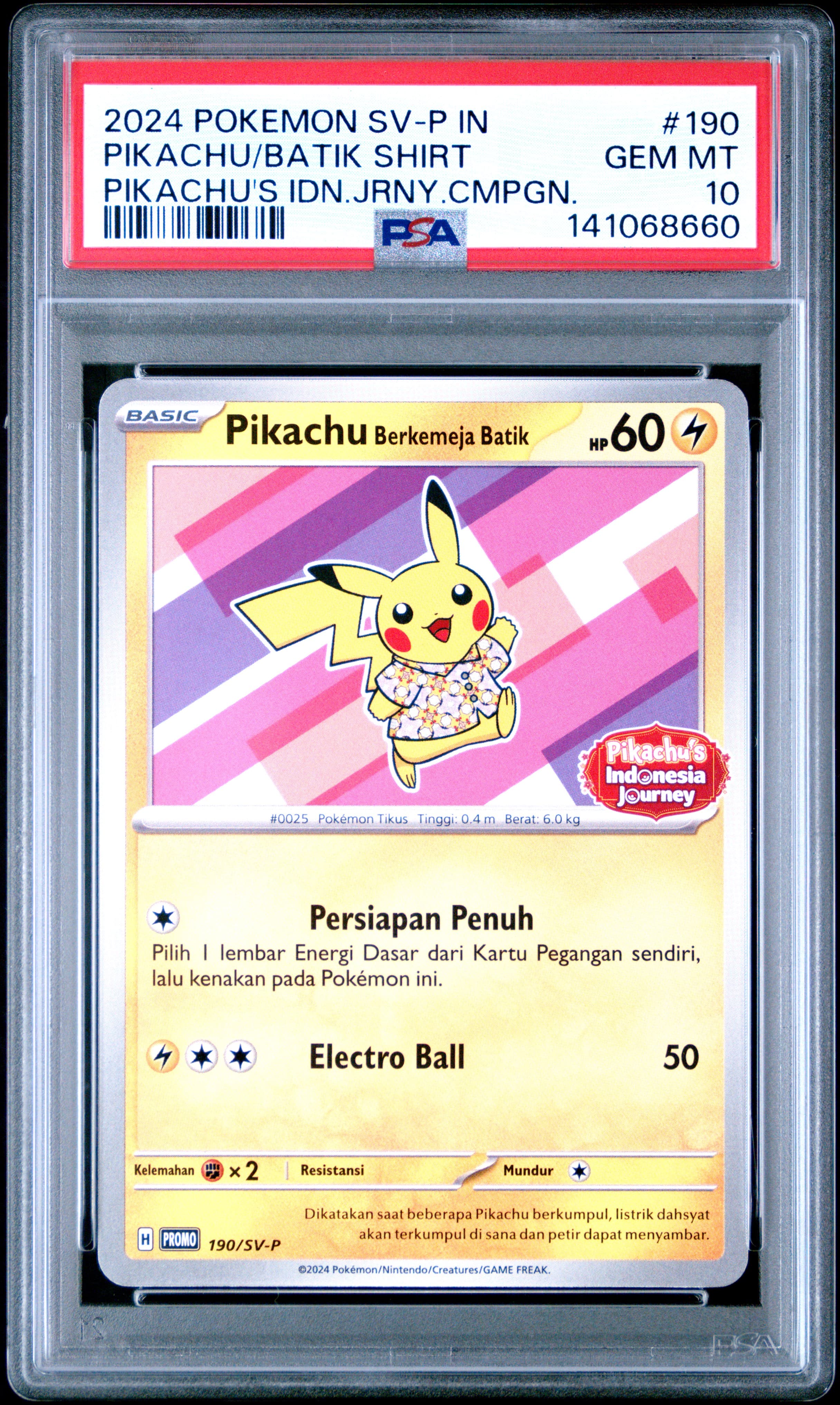 Pikachu in Batik Shirt