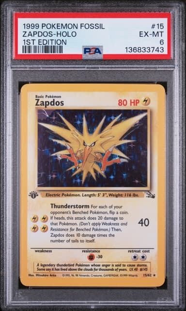 Zapdos-Holo 1st Edition