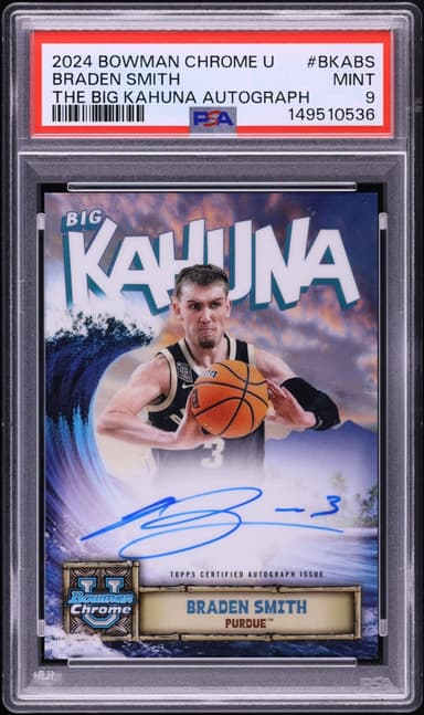 Bowman Chrome University The Big Kahuna Braden Smith ROOKIE AUTO #BKA-BS