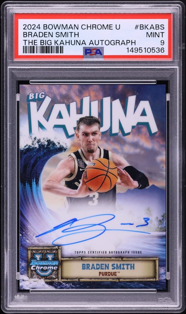 Bowman Chrome University The Big Kahuna Braden Smith ROOKIE AUTO #BKA-BS