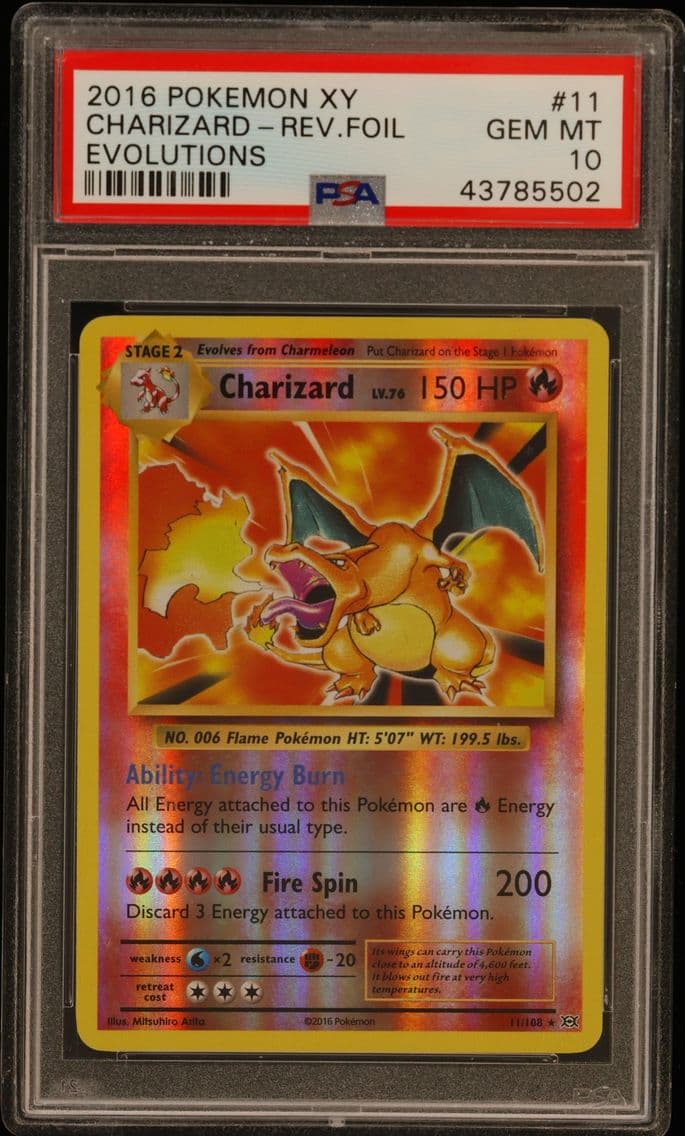 2016 #11 Charizard-Reverse Foil 