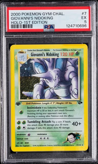 Giovanni's Nidoking Holo-1st Edition