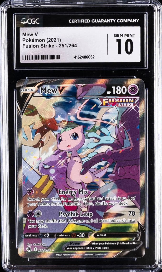 2021 #251 Full Art/Mew V CGC 10