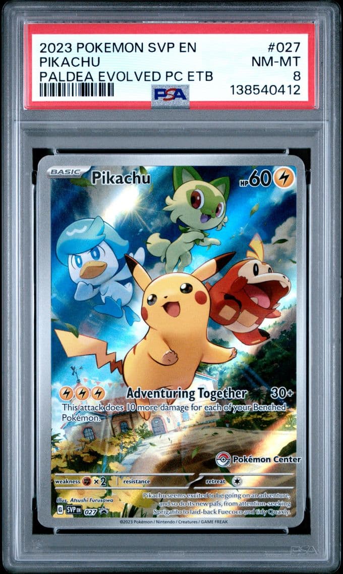 2023 #027 Pikachu PSA 8 Svp EN-S