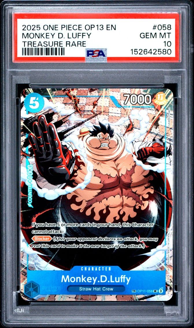 2025 #058 Monkey D. Luffy PSA 10