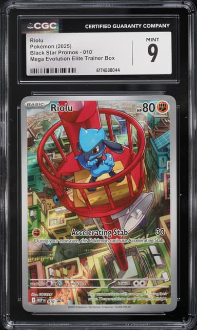 Pokemon Mega Evolution Black Star Promo ETB Full Art Riolu #10