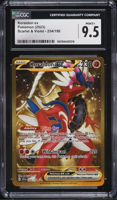 Pokemon Scarlet & Violet Gold Rare Koraidon Ex #254