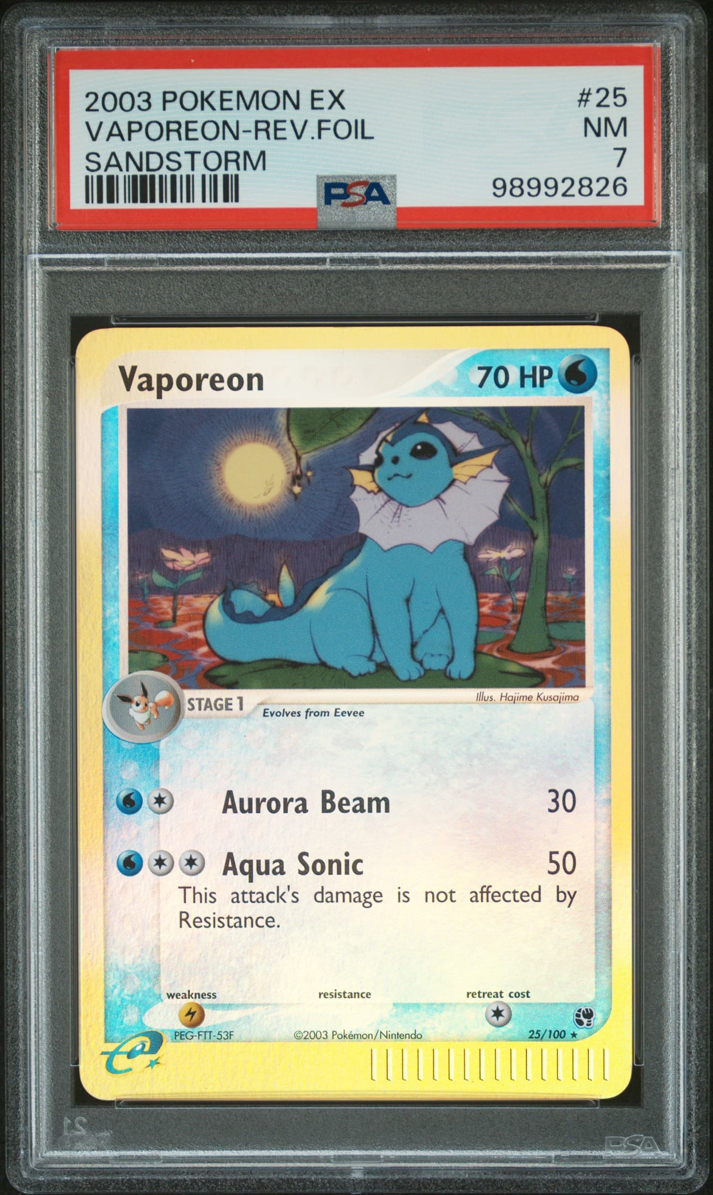 Vaporeon-Reverse Foil