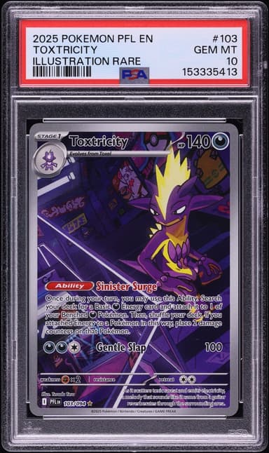 Pokemon Mega Evolution Phantasmal Flames IR Toxtricity #103
