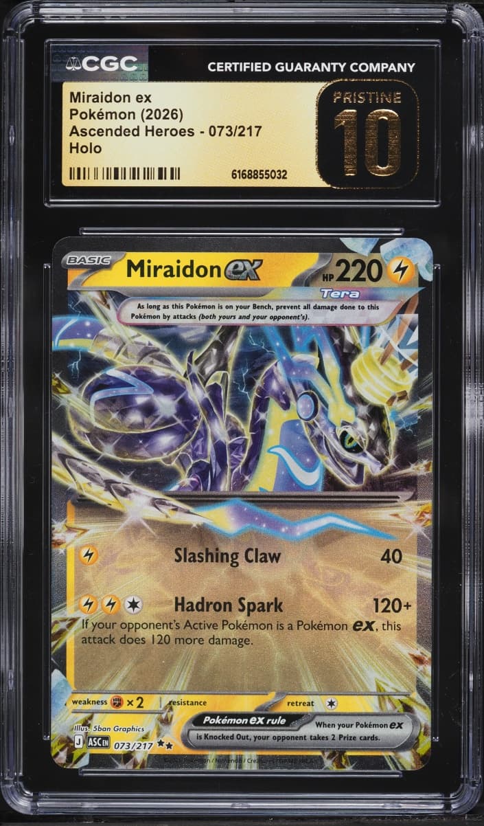 Pokemon Mega Evolution Ascended Heroes Holo Miraidon Ex #73