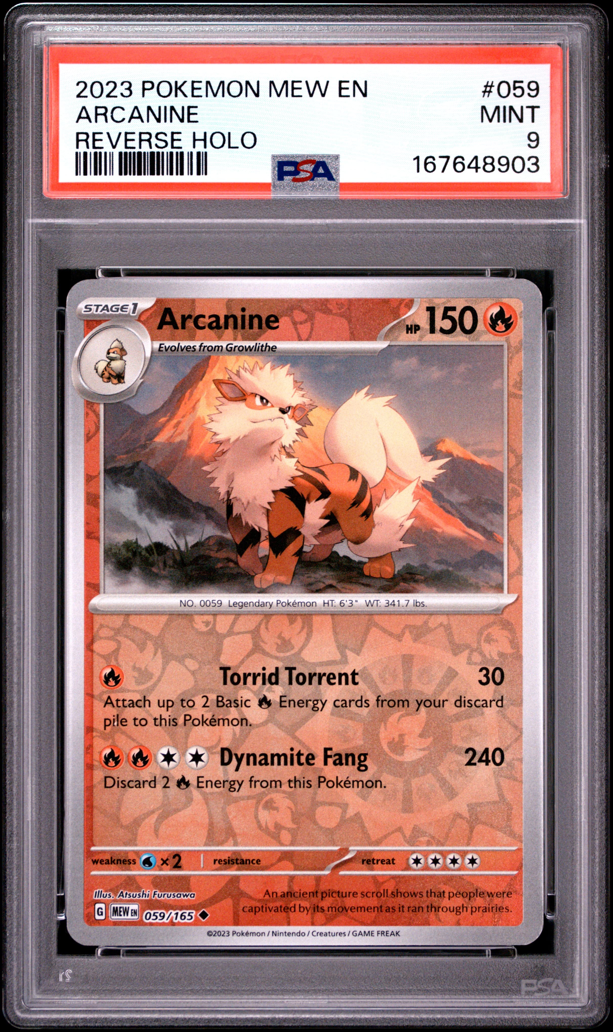 Arcanine Reverse Holo