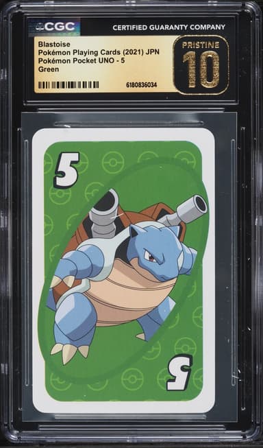 Pokemon Japanese Playing Cards Pocket UNO Green Blastoise