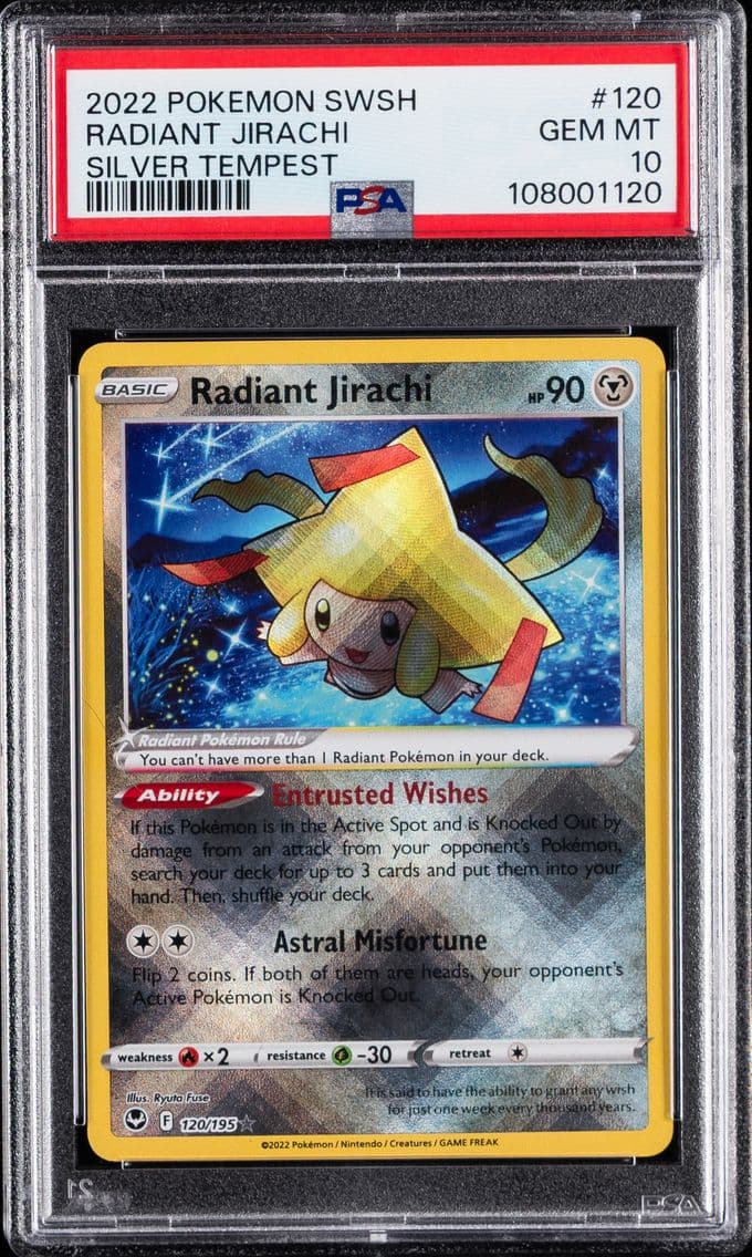 2022 #120 Radiant Jirachi PSA 10