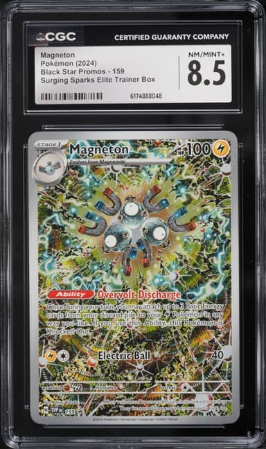 Pokemon Scarlet & Violet Promo Surging Sparks ETB Alt Art Magneton #159