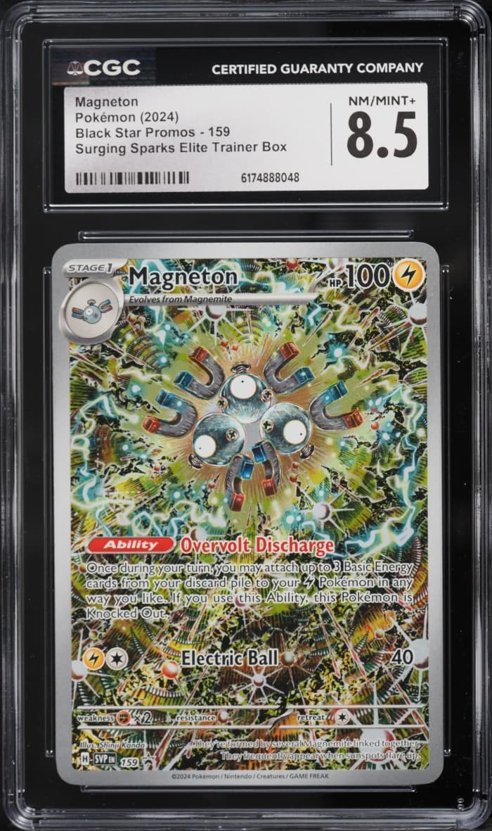Pokemon Scarlet & Violet Promo Surging Sparks ETB Alt Art Magneton #159