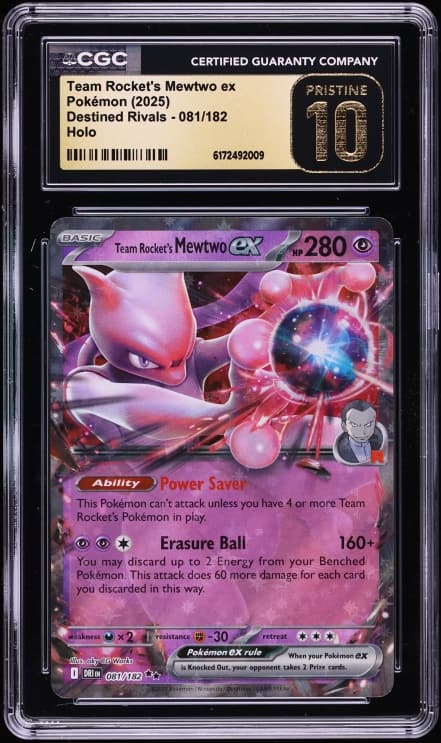 Pokemon Scarlet & Violet Destined Rivals Holo Team Rocket's Mewtwo ex #81