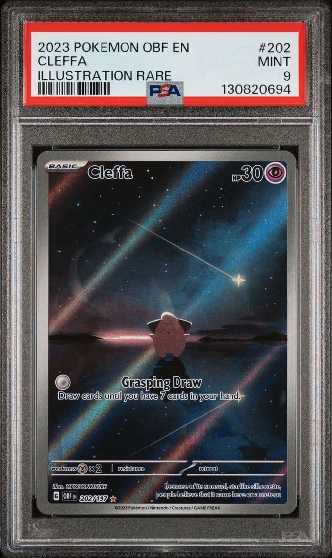 2023 #202 Cleffa PSA 9 Obf EN-Ob