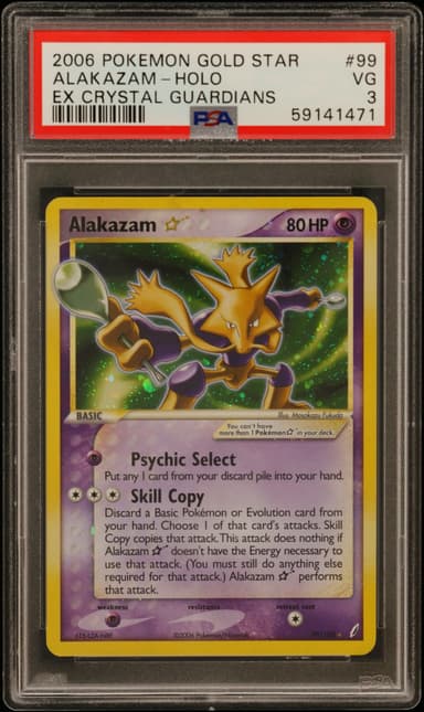 Alakazam-Holo Gold Star
