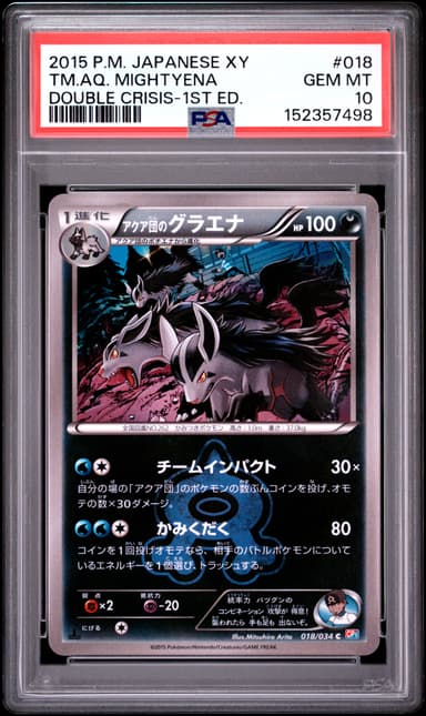 Team Aqua's Mightyena 1st Edition