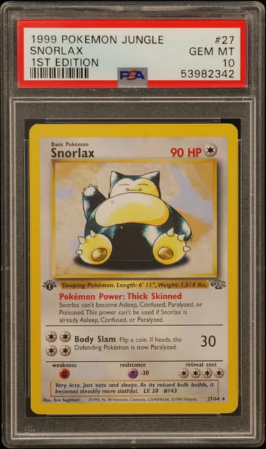 Snorlax 1st Edition