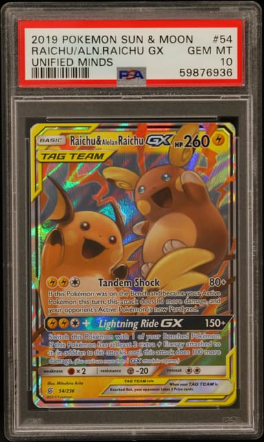 Raichu & Alolan Raichu GX